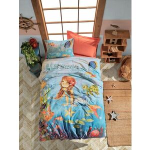 L'essentiel Maison Ranforce Single Quilt Cover Set Coral Blu... kép