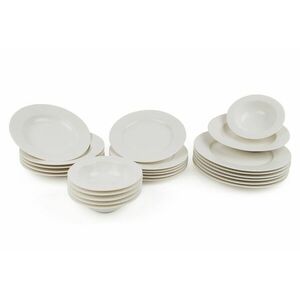 Hermia Dinner Set (24 Pieces) White BNIRN24Y200 kép