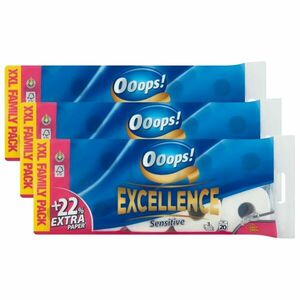 Ooops! Excellence Sensitive 3 rétegű Toalettpapír 3x20 tekercs kép