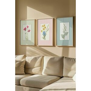 Wallity Decorative Framed MDF Painting Multicolor Artsmdf3Lu6-5070 kép