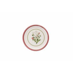 Hermia Dessert Plate Set (6 Pieces) Multicolor Xmas Leaf kép