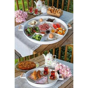 Hermia Tray Set (2 Pieces) White M0185 - B kép