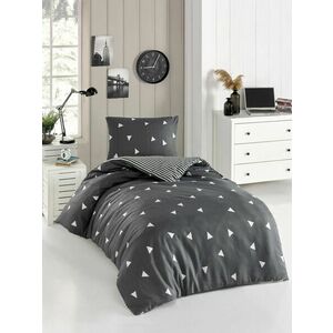 L'essentiel Maison Single Duvet Cover Set Grey White Üçgen - Grey kép