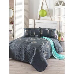 L'essentiel Maison Double Quilted Bedspread Set Anthracite B... kép