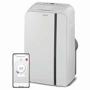 Sencor SAC MT1240C 4 fokozatú Mobil klíma 1450W, Időzítő, Wi-Fi, Fehér kép