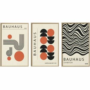 Wallity Dekoratív Keretezett MDF Festmény (3 Részes) Színes Artvm... kép