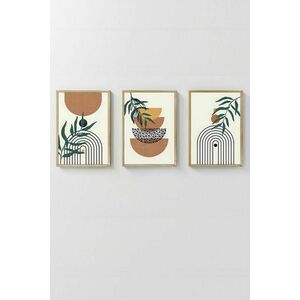 Wallity Decorative Framed MDF Painting (3 Pieces) Multicolor Arts... kép