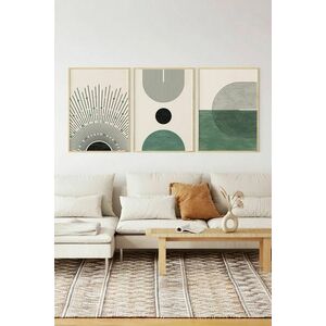 Wallity Decorative Framed MDF Painting (3 Pieces) Multicolor 3Dar... kép