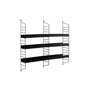 Hanah Home Wall Shelf Black Cm-068 kép