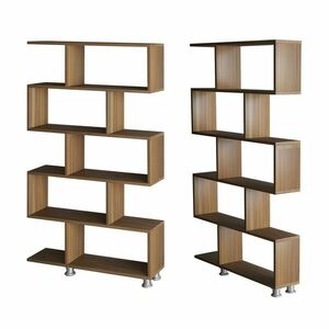 Hanah Home Bookshelf Walnut Nilüfer - Walnut kép