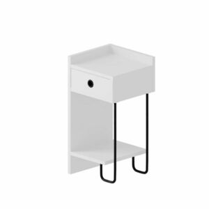 Hanah Home Nightstand White Sirius Left - White v2 kép