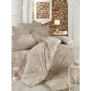 L'essentiel Maison Ranforce Double Quilt Cover Set Brown Bei... kép