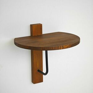 Hanah Home Fali polc Chesnut Black Reve - Gesztenye, Fekete kép