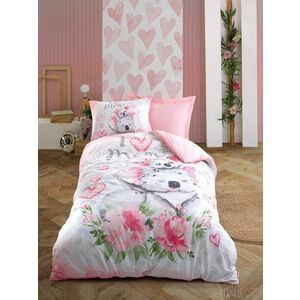 L'essentiel Maison Ranforce Young Quilt Cover Set Pink White... kép