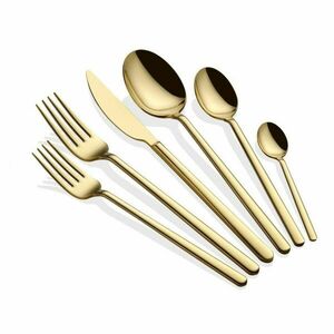 Hermia Cutlery Set (36 Pieces) Gold Allegra - Gold kép