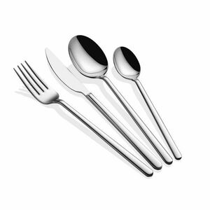 Hermia Cutlery Set (24 Pieces) Silver Allegra - Silver kép