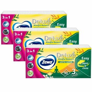 Zewa Deluxe 3 rétegű Papír zsebkendő - Limited Edition 3x90db kép