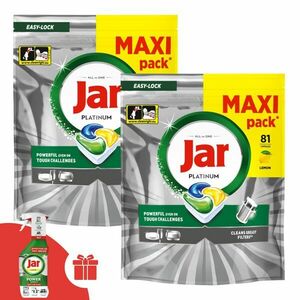 Jar Platinum Mosogatógép kapszula 2x81db + Ajándék Jar 3in1 Power... kép