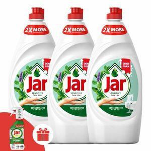 Jar Mosogatószer Tea Tree & Mint 3x900ml + Ajándék Jar 3in1 P... kép