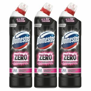 Domestos zéró Pink WC vízkőoldó gél fertőtlenítő hatással, 3x750 ml kép