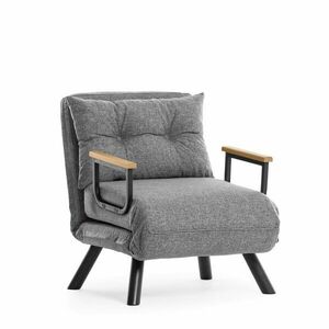 Atelier Del Sofa 1 személyes kanapéágy világosszürke Sando Single... kép