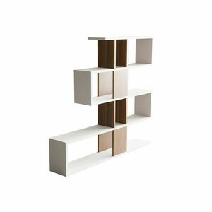 Hanah Home Bookshelf White Walnut Karlin - White, Walnut kép