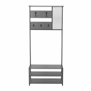 Hanah Home Hall Stand Anthracite Black Nomad Portmanto - Anthracite kép