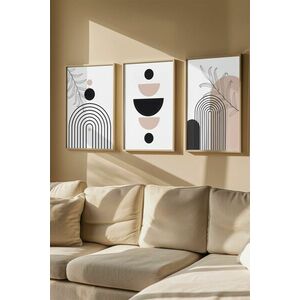 Wallity Decorative Framed MDF Painting (3 Pieces) Multicolor Artv... kép