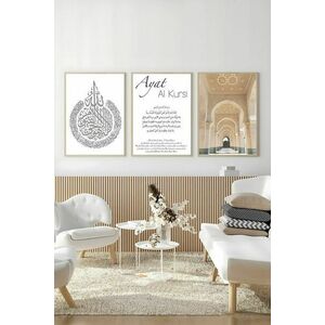 Wallity Decorative Framed MDF Painting (3 Pieces) Multicolor Artsycllct5 kép