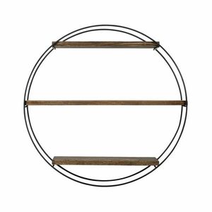 Hanah Home Wall Shelf Black Walnut Tulipa kép