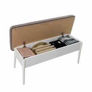 Hanah Home Bench White Soho Vina Bench Soho, White kép
