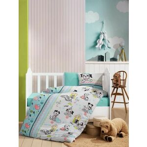 L'essentiel Maison Ranforce Baby Quilt Cover Set Mint White... kép