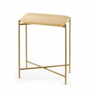 Hanah Home Dohányzóasztal Arany Natúr Shb-003-A kép