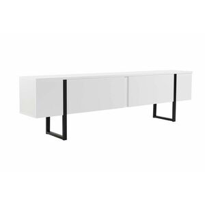 Hanah Home TV Stand White Black Serenity - White, Black kép