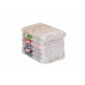 L'essentiel Maison Wash Towel Set (6 Pieces) White Dark Blue... kép