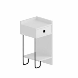 Hanah Home Nightstand White Sirius Right - White kép