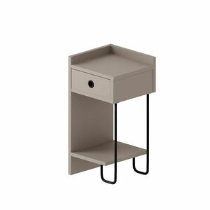 Hanah Home Nightstand Light Mocha Sirius Left - Mocha kép