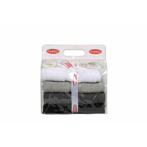 L'essentiel Maison Hand Towel Set (4 Pieces) White Grey Dark... kép
