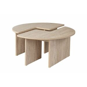 Hanah Home Coffee Table Travertine Moira - Travertine kép