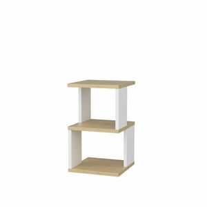 Hanah Home Éjjeliszekrény Oak White Carter - Tölgy, Fehér kép