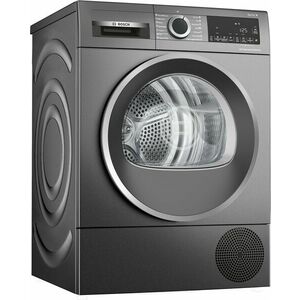 Bosch Serie 6, Hőszivattyús szárítógép, 9 kg, Öntöttvas szürke, W... kép