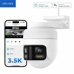 IMILAB EC6 Panorama WiFi 3.5K 360° forgatható Okos Kamera - Fehér kép