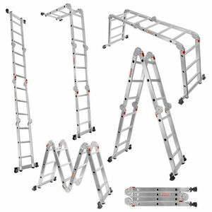 WERKBERG 4x3 multifunkcionális alumínium létra N platform nélkül kép
