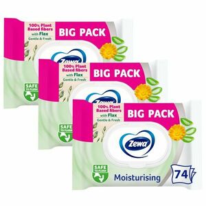 Zewa Moisturising BigPack Nedves Toalettpapír 3x74db kép