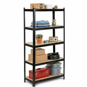 Pepita Fém ipari polc MDF lapokkal 180x90x40cm - 875kg teherbírás... kép