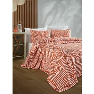 L'essentiel Maison Double Pique Tile Red Line Art - Tile Red kép