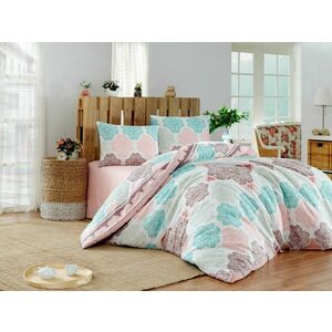L'essentiel Maison Single Quilt Cover Set Turquoise Salmon C... kép