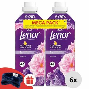 Lenor Floral Bouquet Öblítő 564 mosás 12x987ml + Ajándék Lenor Hajpánt kép