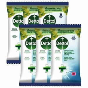 Dettol antibakteriális nedves Törlőkendő 6x36db kép