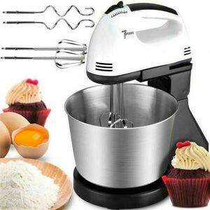 Retoo tálas kézi Mixer, 7 sebességfokozattal, 100W - Fehér kép